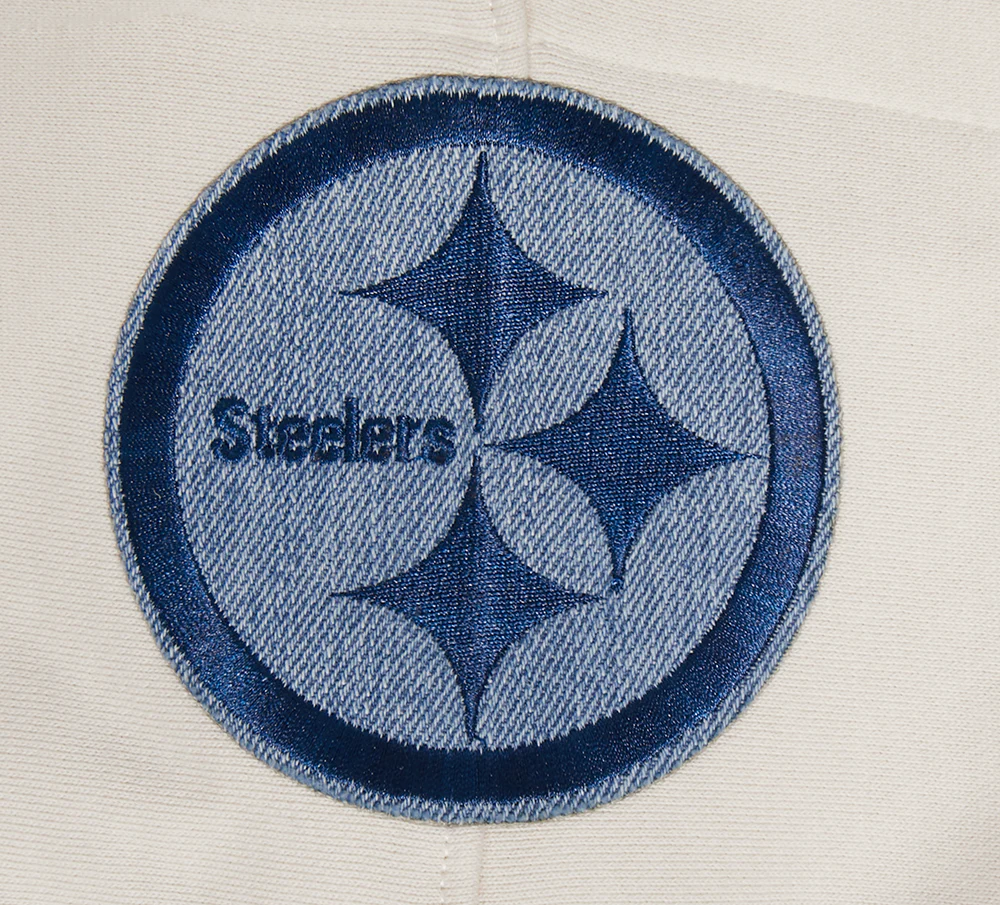 NFL PITTSBURGH STEELERS VARSITY BLUES MEN'S PULLOVER HOODIE (LINEN) - Image 8