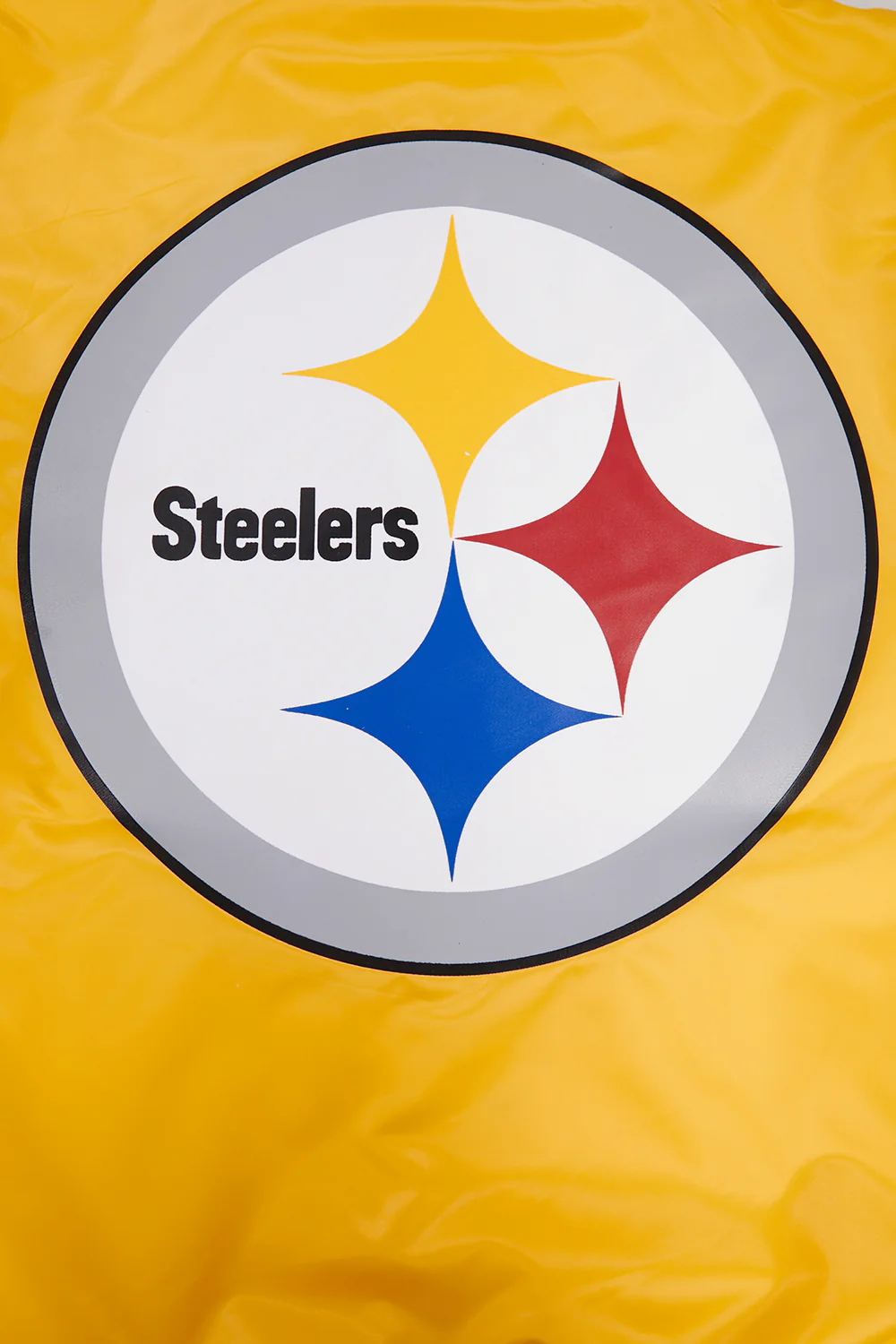 NFL PITTSBURGH STEELERS BIG LOGO MEN'S SATIN JACKET (YELLOW) - Image 5