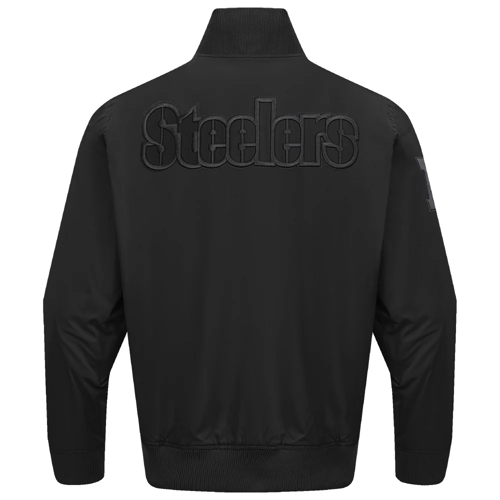 NFL PITTSBURGH STEELERS NEUTRAL TWILL JACKET (BLACK) - Image 4