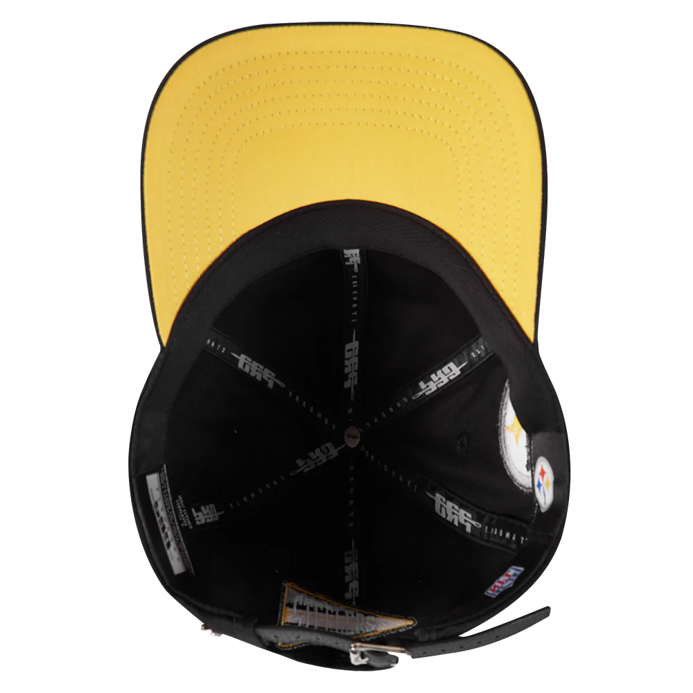 NFL PITTSBURGH STEELERS TEAM PENNANTS MEN'S DAD HAT (BLACK) - Image 6