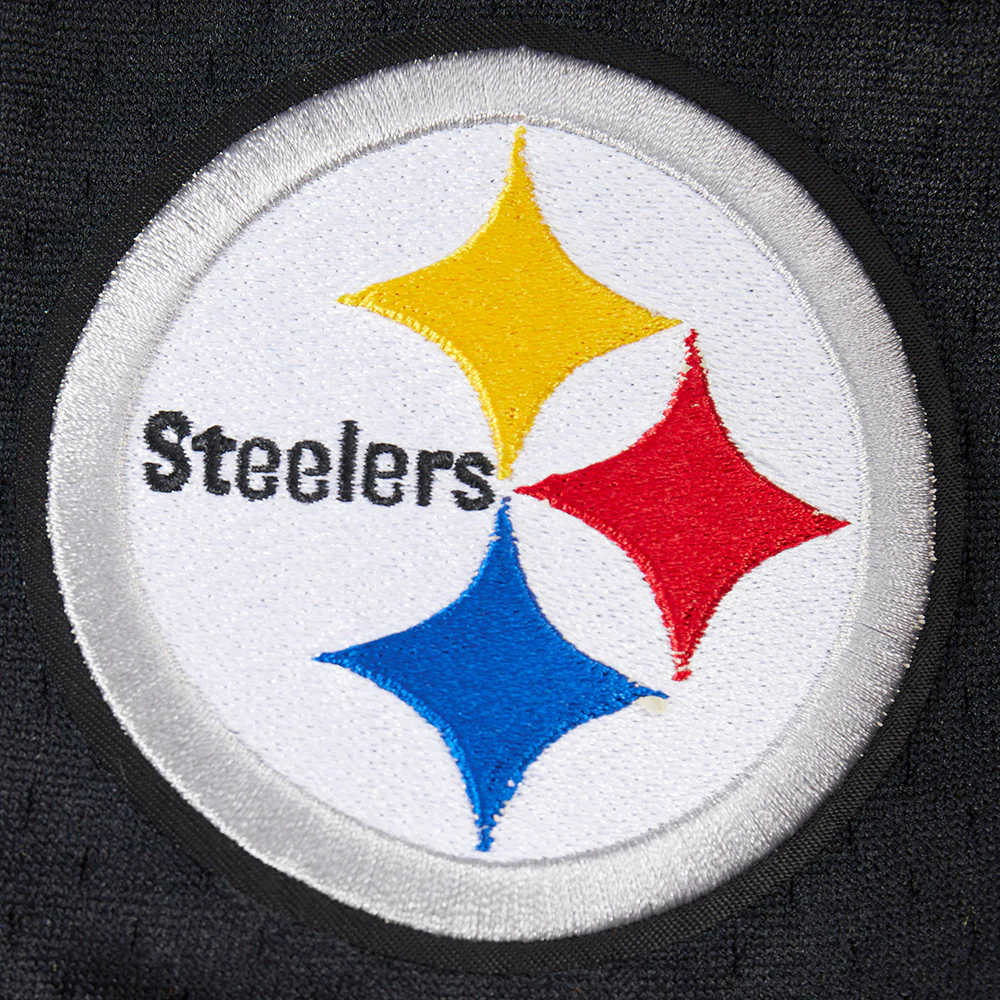 NFL PITTSBURGH STEELERS CLASSIC BIG BOYS SHORT SLEEVE MESH TEE (BLACK/YELLOW) - Image 9