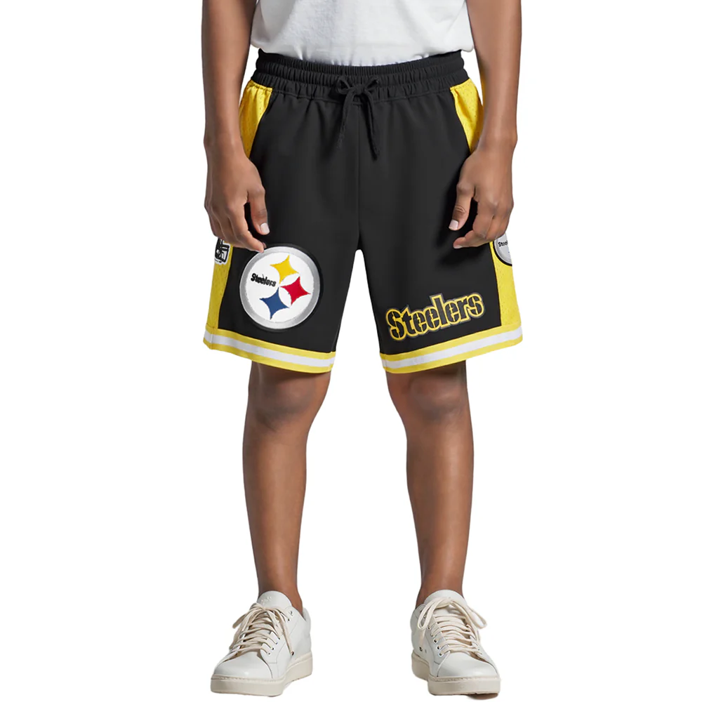 NFL PITTSBURGH STEELERS CLASSIC BIG BOYS FLEECE 2.0 SHORT (BLACK/YELLOW) - Image 11