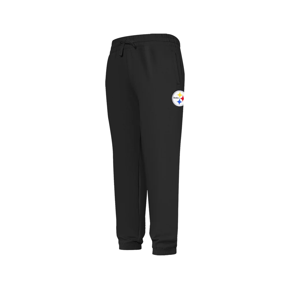NFL PITTSBURGH STEELERS CLASSIC BIG BOYS FLEECE SWEATPANT (BLACK) - Image 4