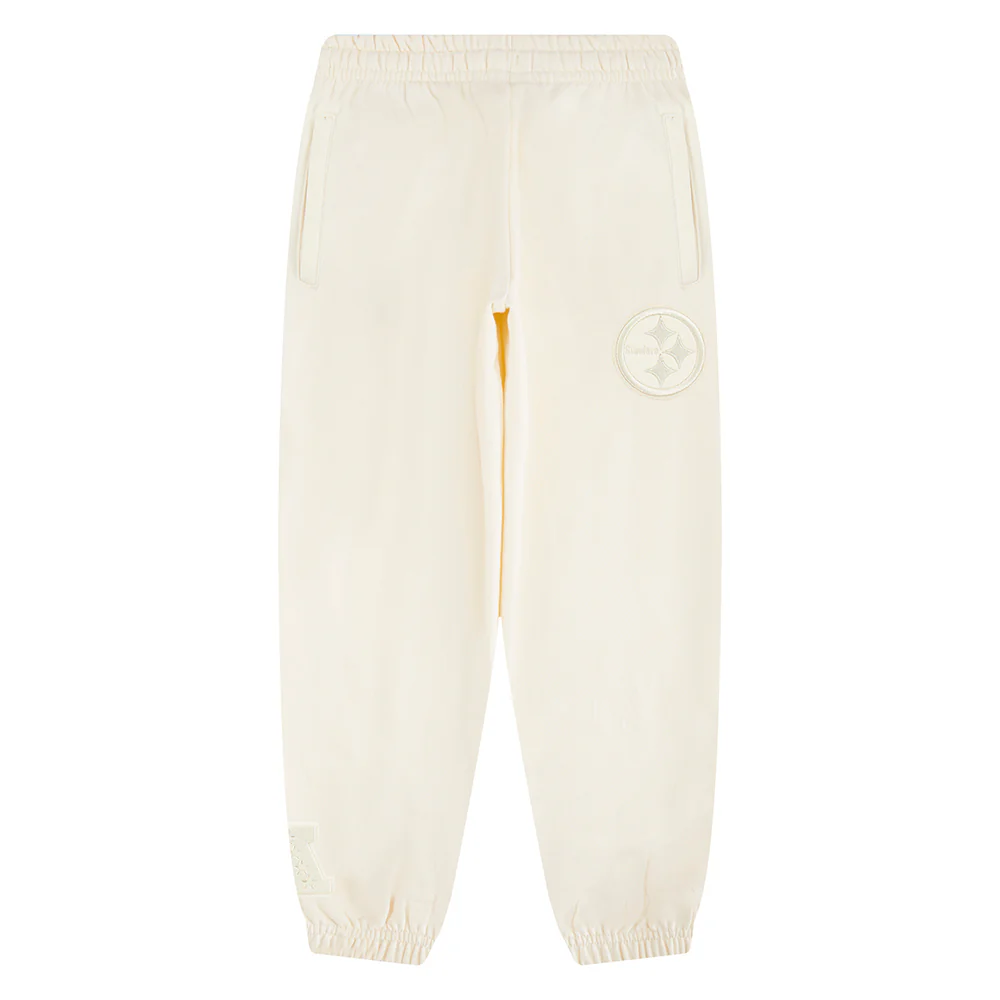 NFL PITTSBURGH STEELERS NEUTRAL BIG BOYS FLC SWEATPANT (EGGSHELL) - Image 12