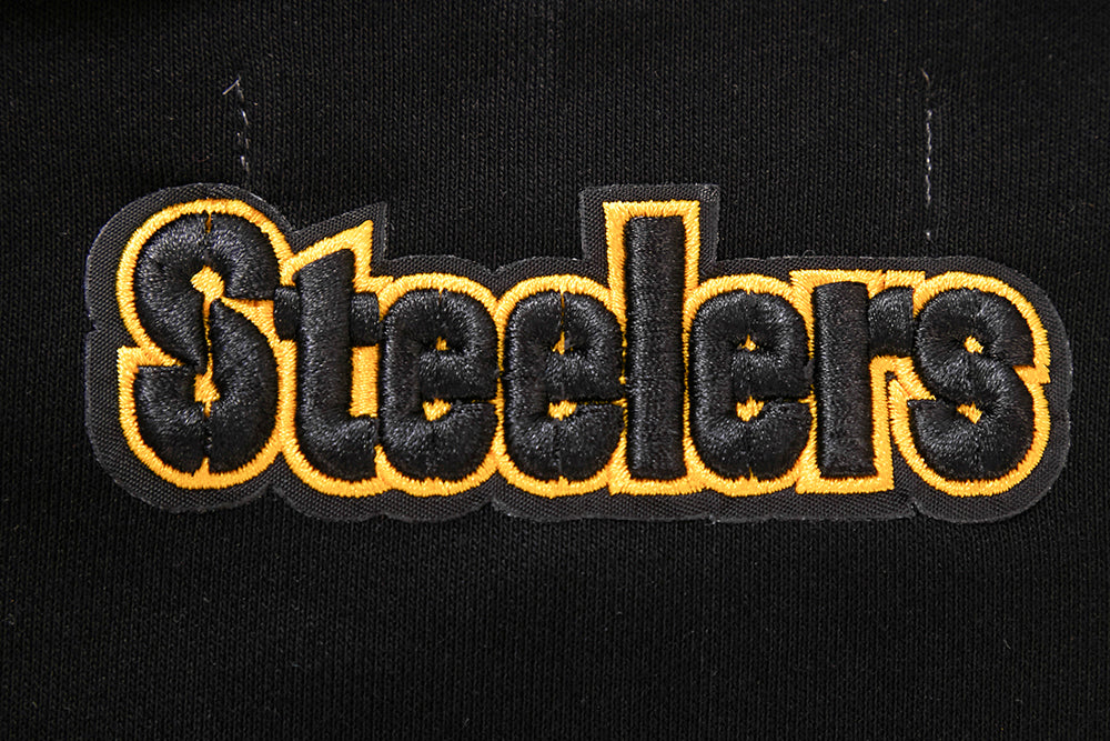 NFL PITTSBURGH STEELERS CLASSIC WOMEN'S FLEECE CREWNECK (BLACK) - Image 6