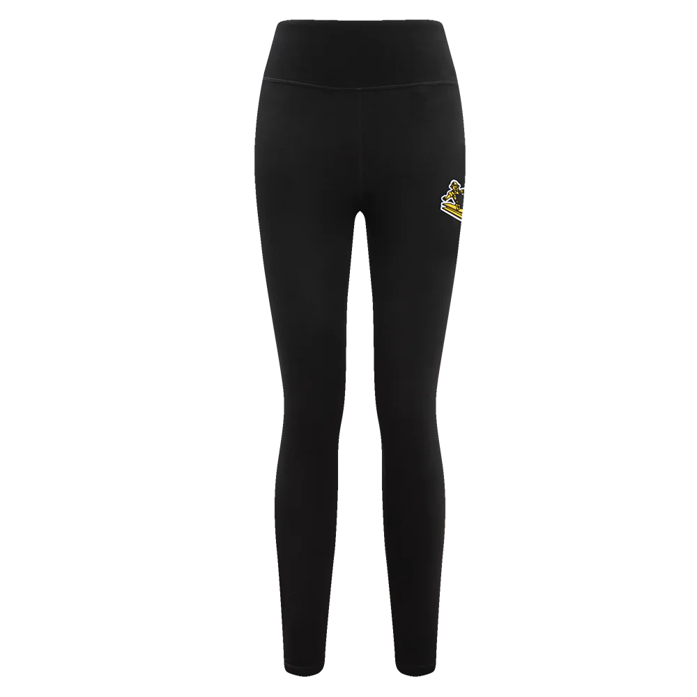 NFL PITTSBURGH STEELERS RETRO CLASSIC WOMEN'S JERSEY LEGGING (BLACK) - Image 2