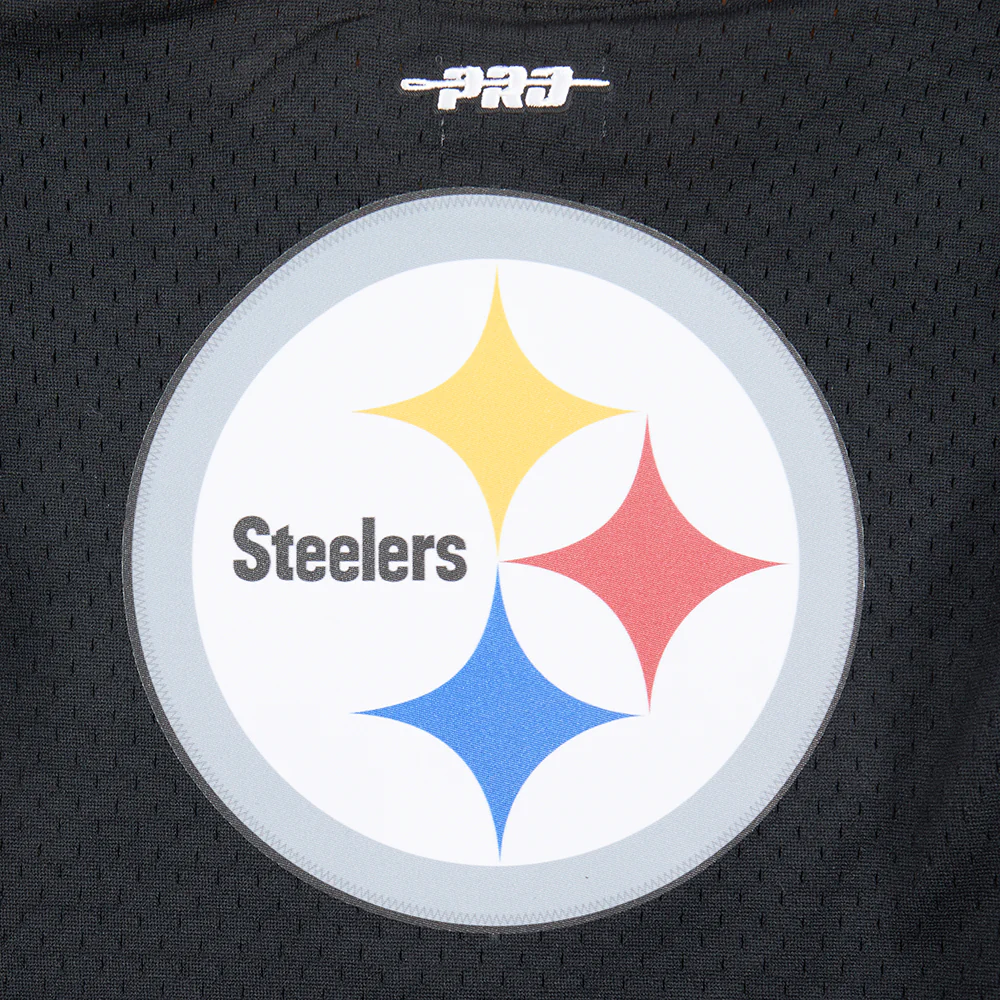 NFL PITTSBURGH STEELERS CLASSIC LITTLE BOYS SHORT SLEEVE MESH TEE (BLACK/YELLOW) - Image 11
