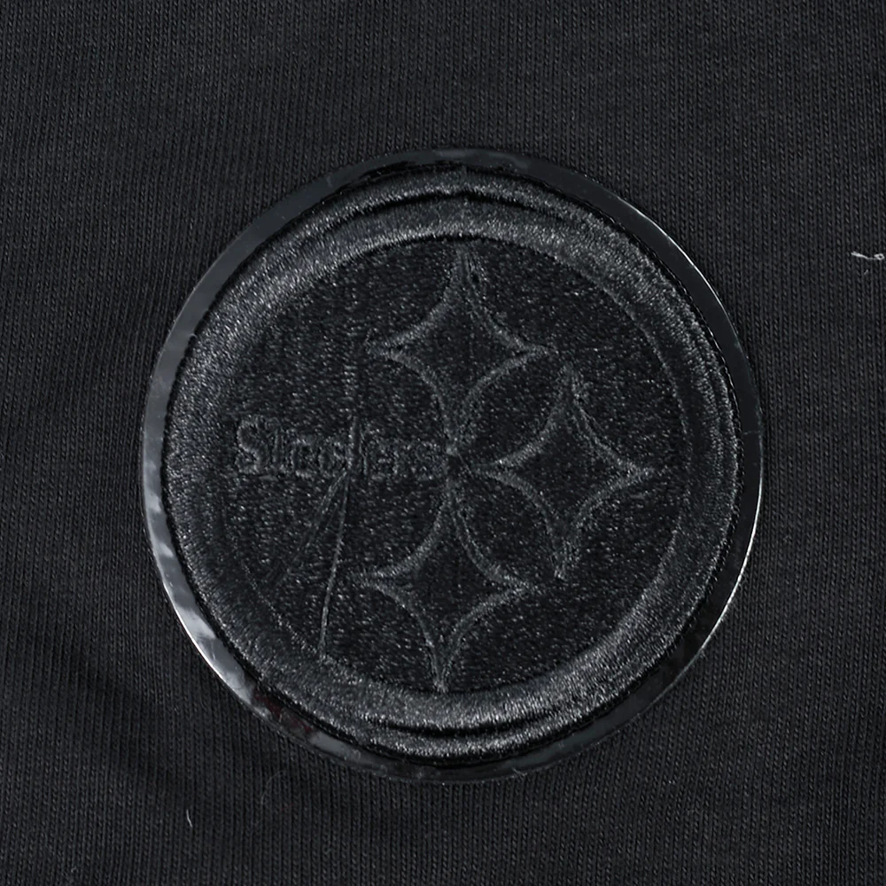 NFL PITTSBURGH STEELERS TRIPLE BLACK LITTLE BOY'S SS TEE (BLACK) - Image 7
