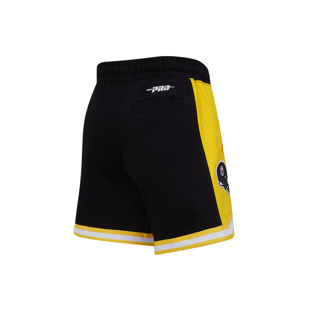 NFL PITTSBURGH STEELERS CLASSIC LITTLE BOYS FLEECE 2.0 SHORT (BLACK/YELLOW) - Image 8