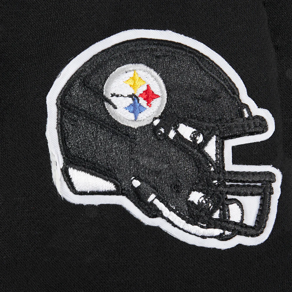 NFL PITTSBURGH STEELERS CLASSIC LITTLE BOYS FLEECE PULLOVER HOODIE (BLACK) - Image 7