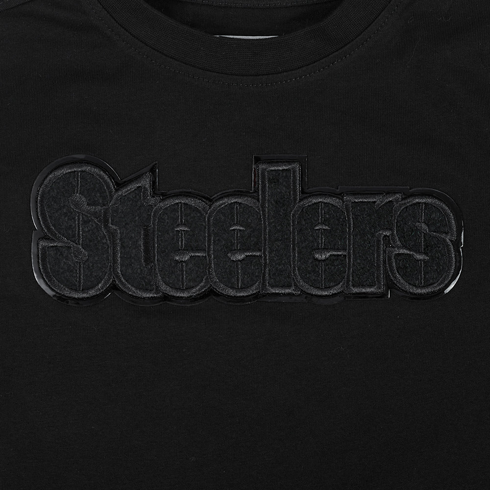 NFL PITTSBURGH STEELERS TRIPLE BLACK TODDLER BOY'S SS TEE (BLACK) - Image 5