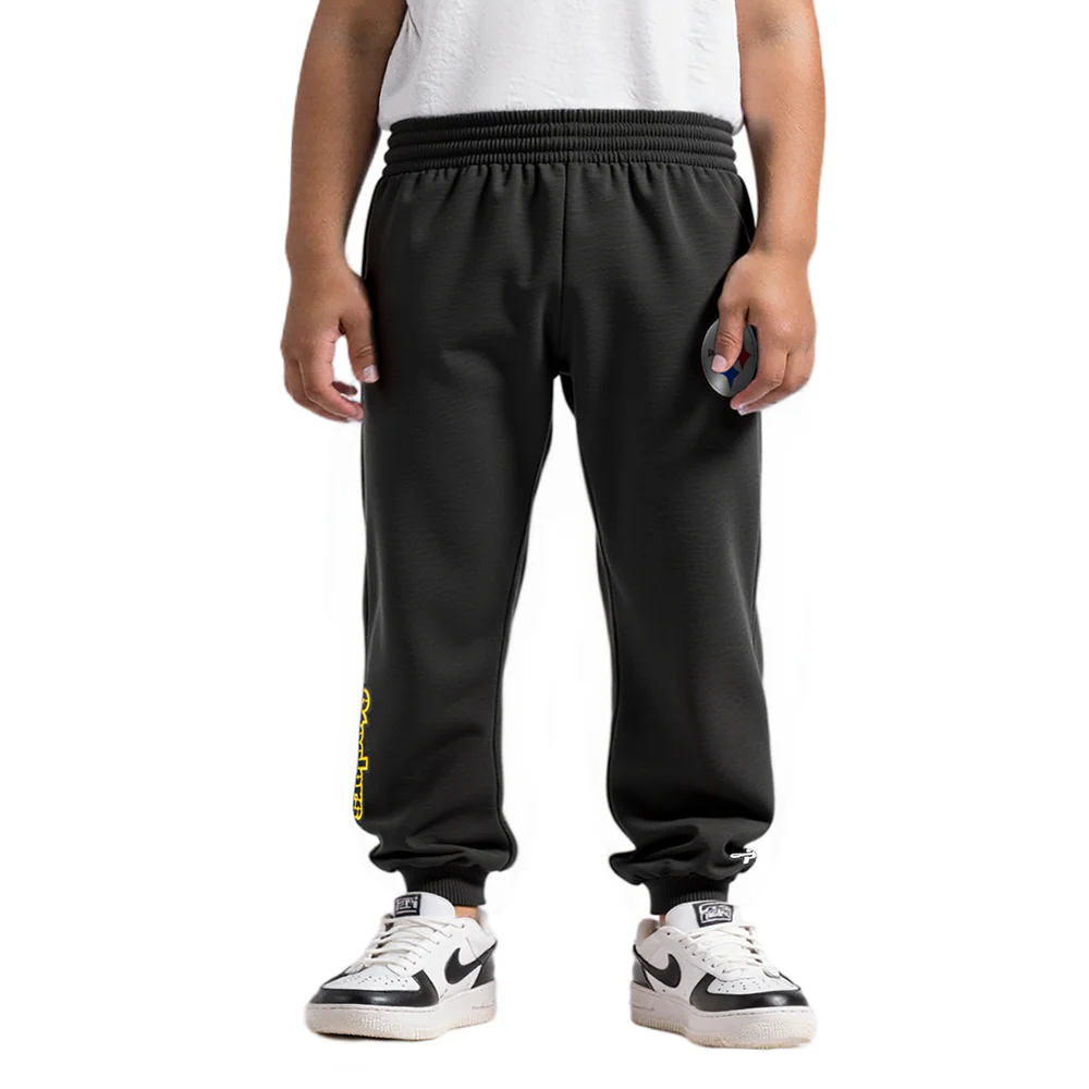 NFL PITTSBURGH STEELERS CLASSIC TODDLER BOYS FLC SWEATPANT (BLACK)