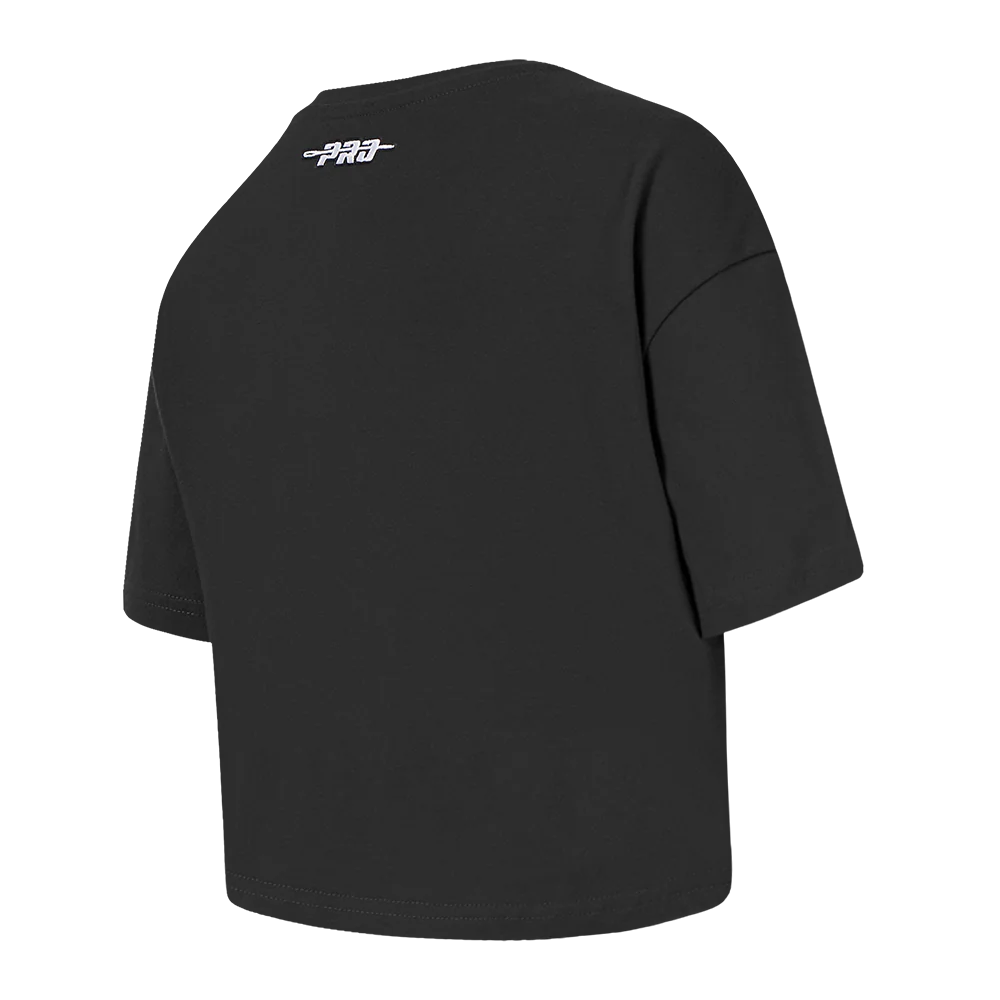 NFL PITTSBURGH STEELERS RETRO CLASSIC TODDLER GIRLS SHORT SLEEVE BOXY TEE (BLACK) - Image 4