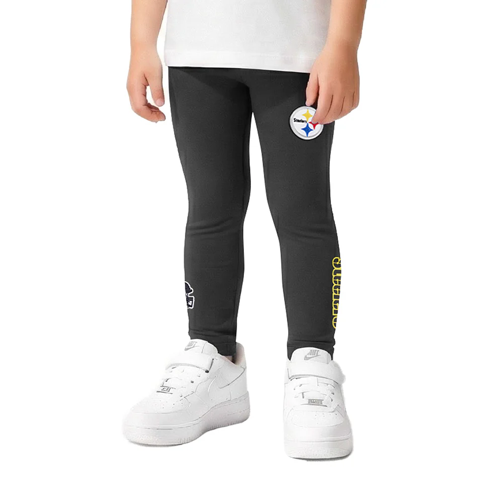 NFL PITTSBURGH STEELERS CLASSIC TODDLER GIRLS LEGGING (BLACK) - Image 2