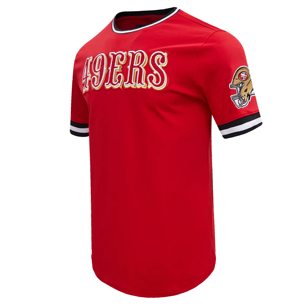 NFL SAN FRANCISCO 49ERS CLASSIC CHENILLE DOUBLE KNIT TEE (RED) - Image 2