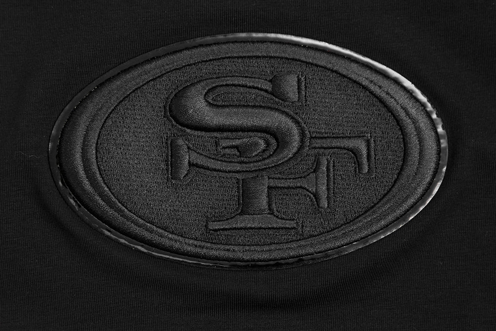 NFL SAN FRANCISCO 49ERS TRIPLE BLACK MEN'S TEE (TRIPLE BLACK) - Image 6
