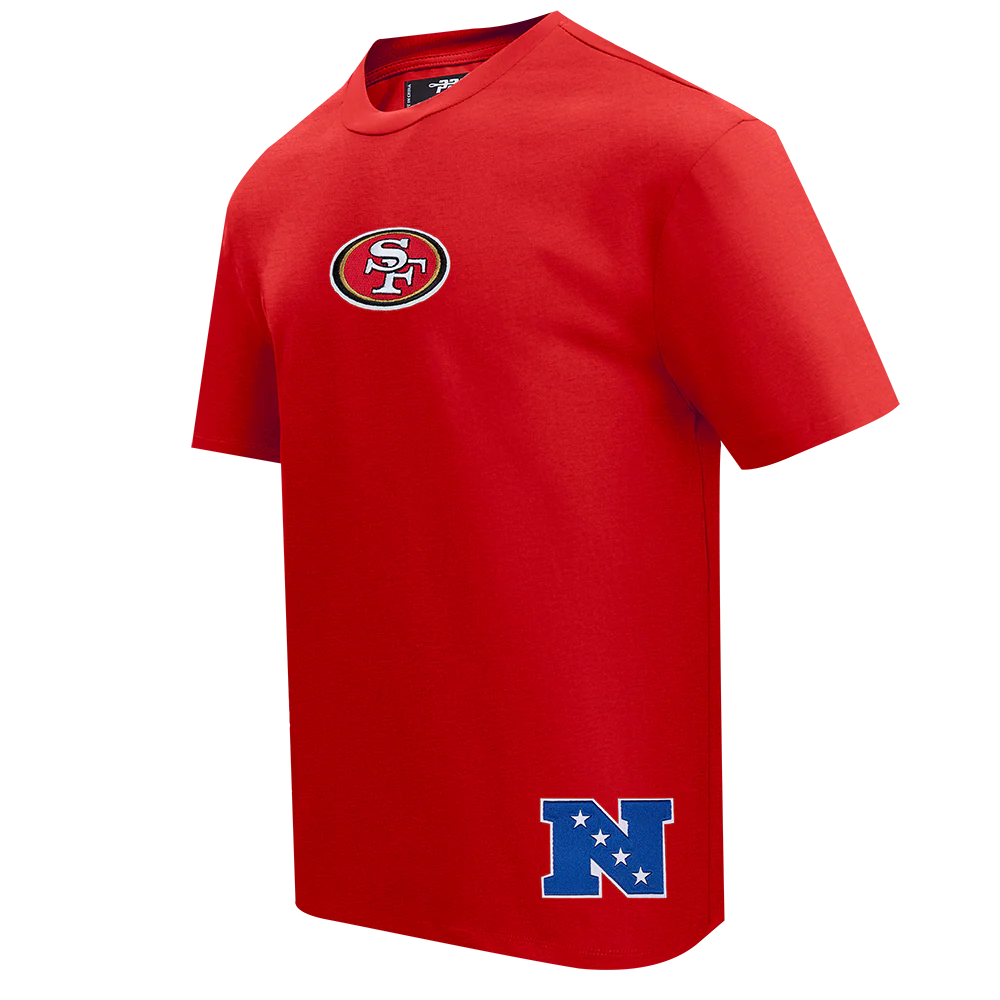 NFL SAN FRANCISCO 49ERS WINGSPAN MEN'S CJ DROP SHOULDER TEE (RED) - Image 3