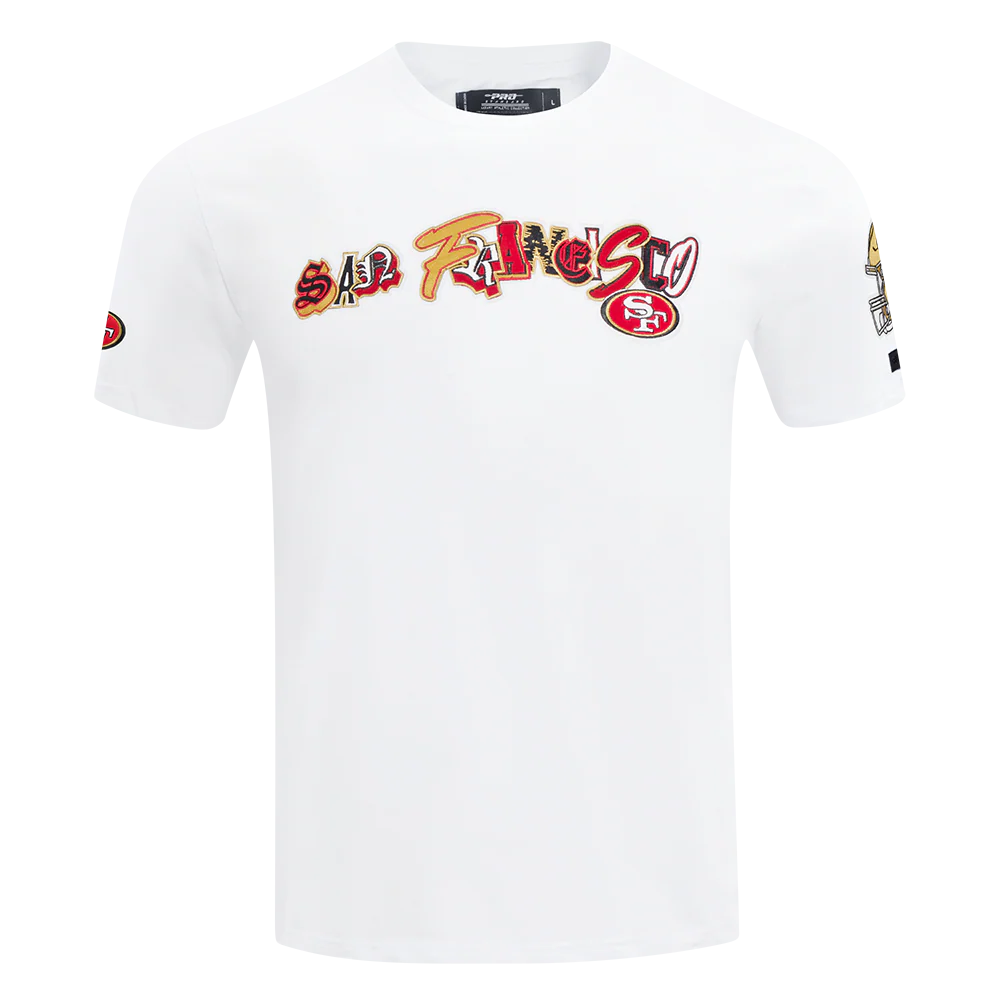 NFL SAN FRANCISCO 49ERS CITY RANSOM MEN'S SINGLE JERSEY TEE (WHITE)