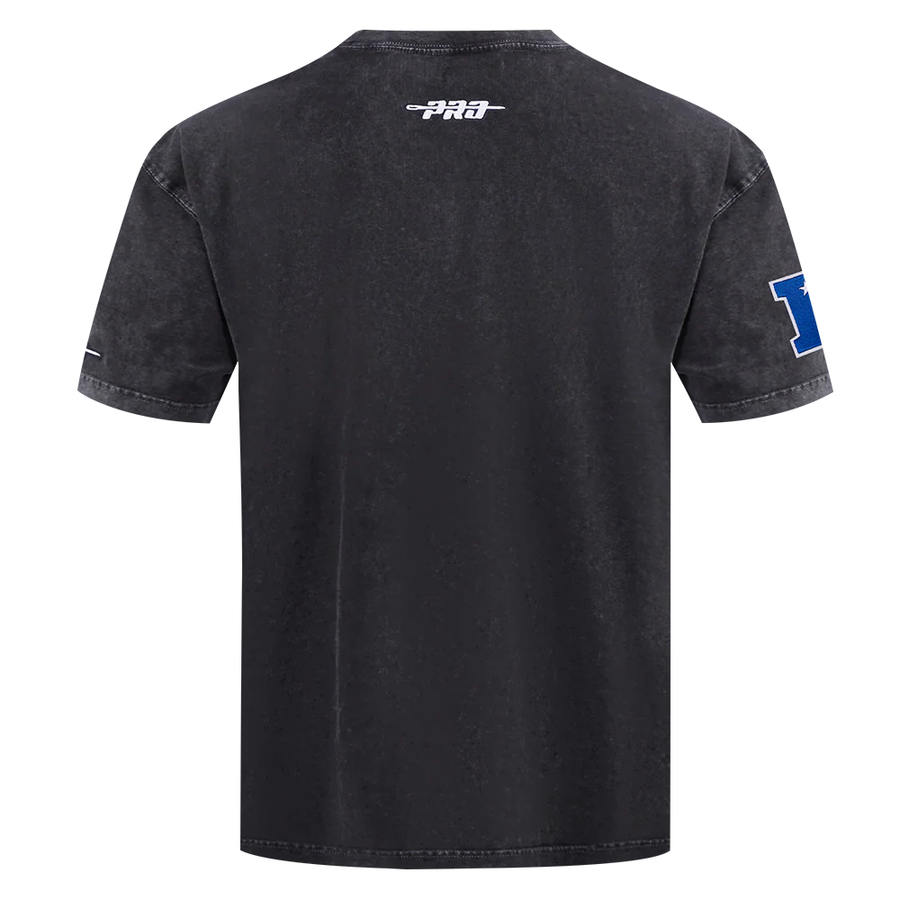 NFL SAN FRANCISCO 49ERS CHROME MEN'S COTTON JERSEY DROP SHOULDER TEE (WASHED BLACK) - Image 3