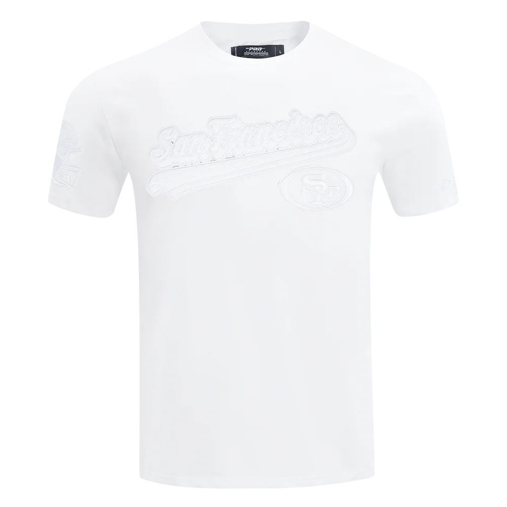 NFL SAN FRANCISCO 49ERS WHITE OUT MEN'S SINGLE JERSEY TEE (WHITE)