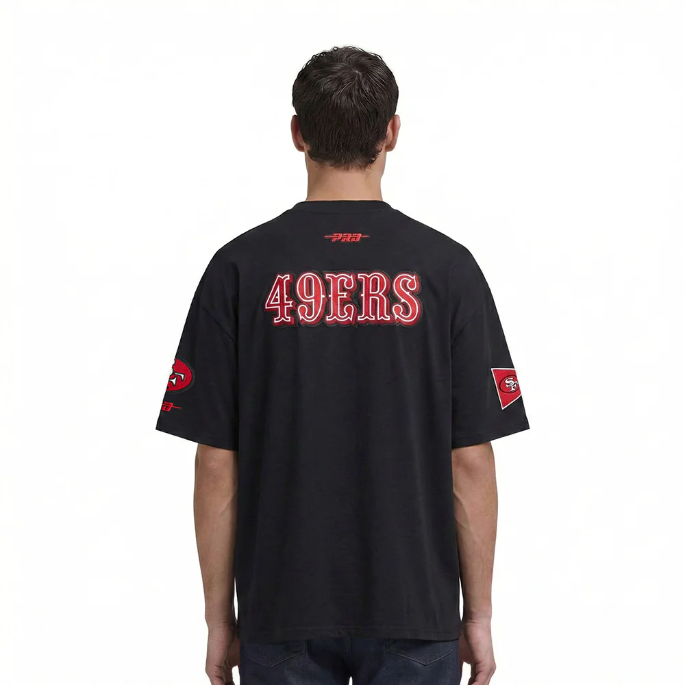 NFL SAN FRANCISCO 49ERS BEST OF MEN'S DROP SHOULDER TEE (BLACK) - Image 2