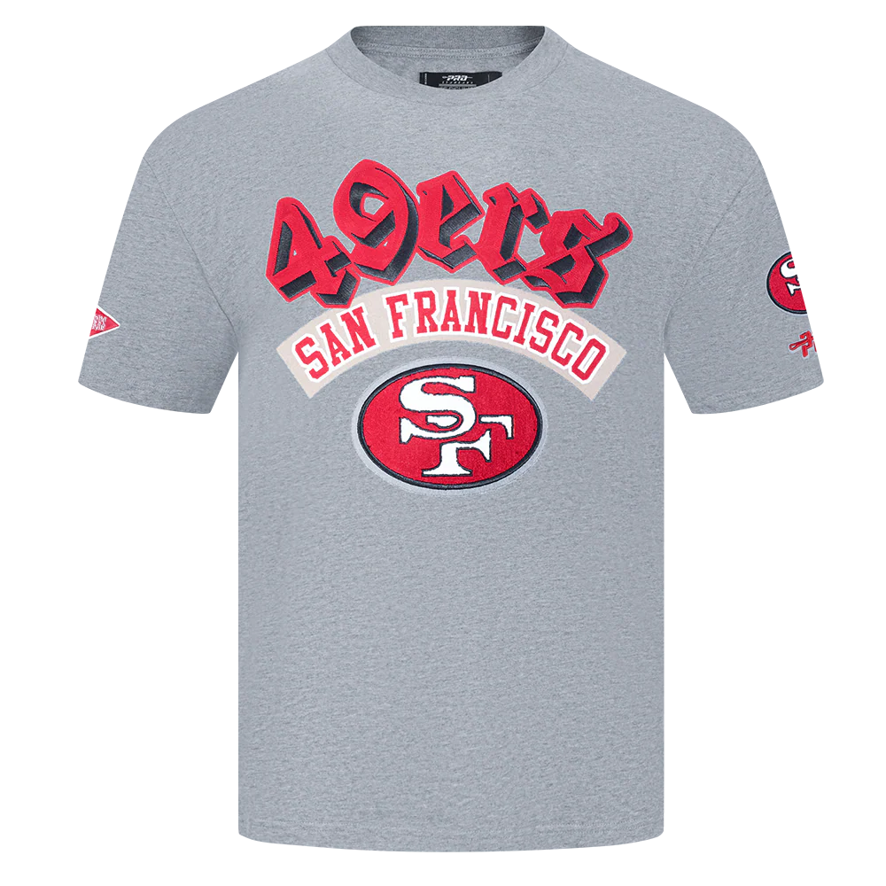 NFL SAN FRANCISCO 49ERS BEST OF MEN'S CJ DROP SHOULDER TEE (DARK HEATHER GRAY) - Image 3