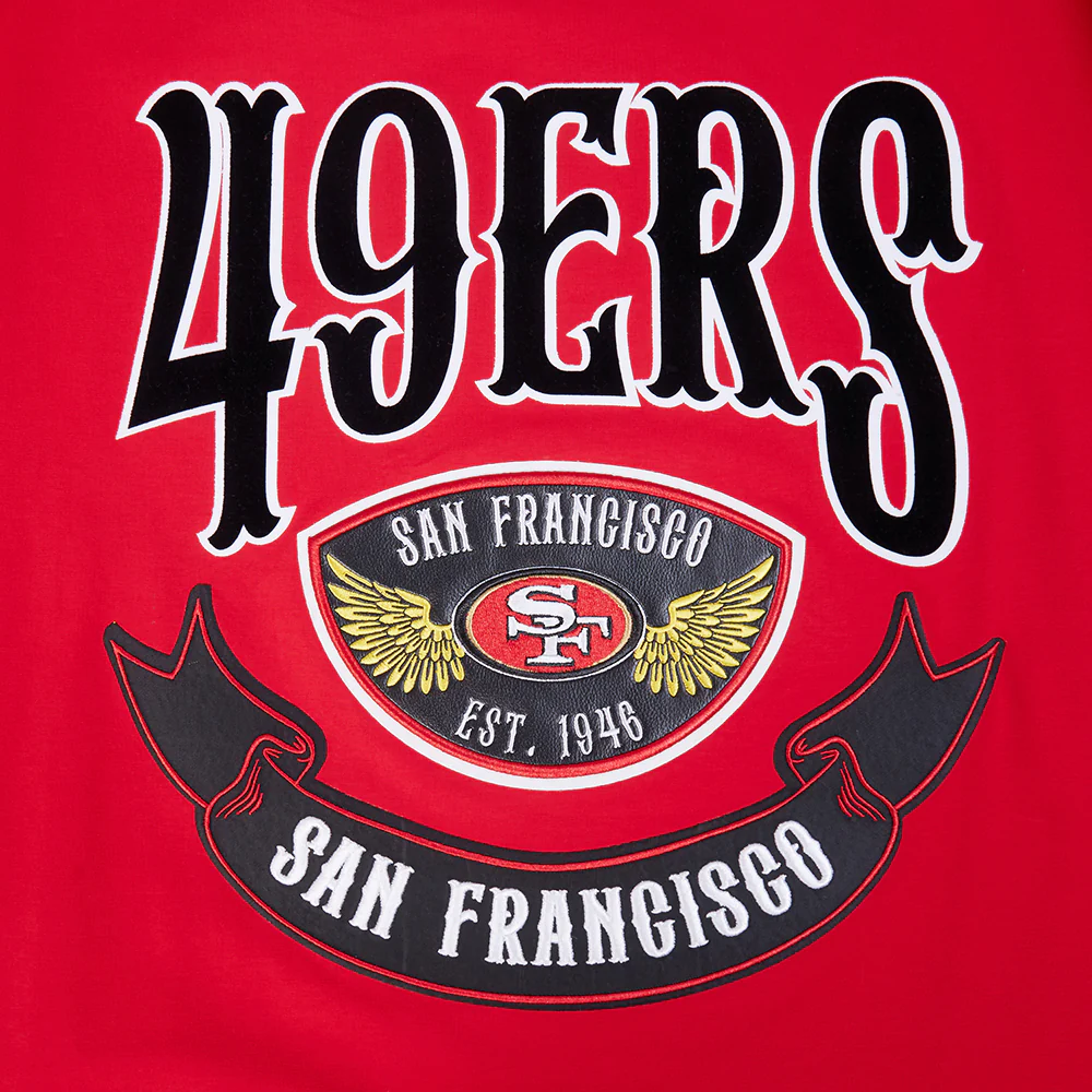 NFL SAN FRANCISCO 49ERS BORN FOR SPORT MEN'S SJ TEE (Red) - Image 5