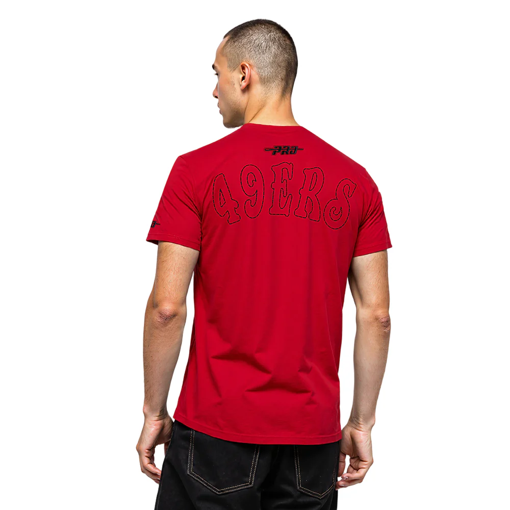 NFL SAN FRANCISCO 49ERS REBEL ATHLETICS MEN'S SJ TEE (RED) - Image 2
