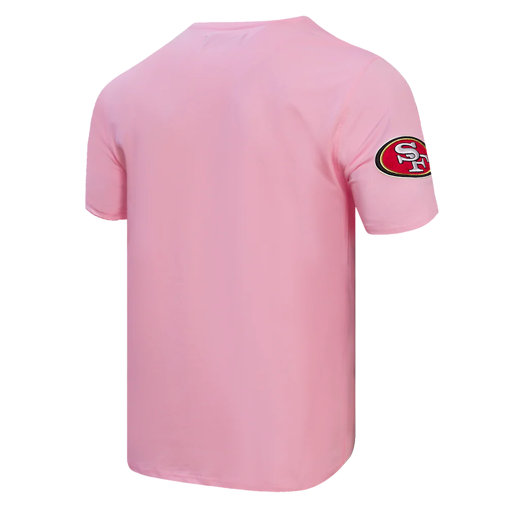 NFL SAN FRANCISCO 49ERS LOGO PRO TEAM MEN'S TEE (PINK) - Image 3