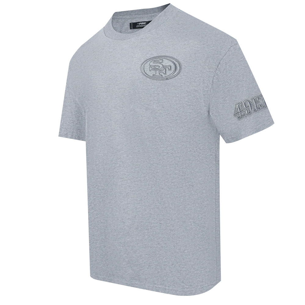NFL SAN FRANCISCO 49ERS NEUTRAL MEN'S DROP SHOULDER TEE (DARK HEATHER GRAY) - Image 2