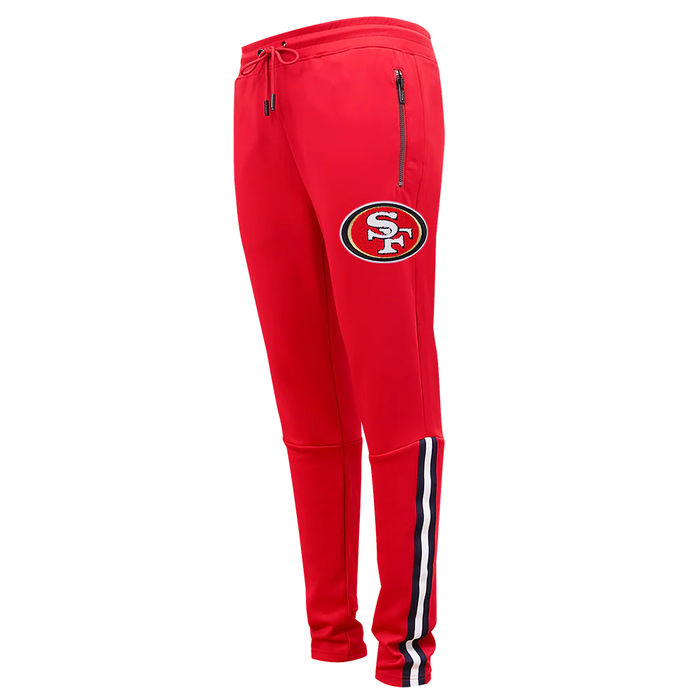 NFL SAN FRANCISCO 49ERS CLASSIC MEN'S DK TRACK PANT (RED/BLACK)