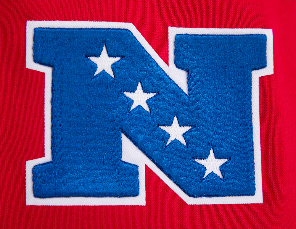 NFL SAN FRANCISCO 49ERS CREST EMBLEM RIB FLC PO HOODIE (RED/BLACK) - Image 8