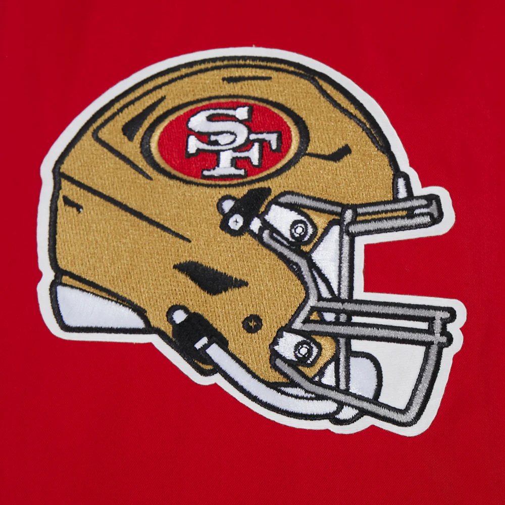 NFL SAN FRANCISCO 49ERS AREA CODE M TWILL JACKET (RED) - Image 6