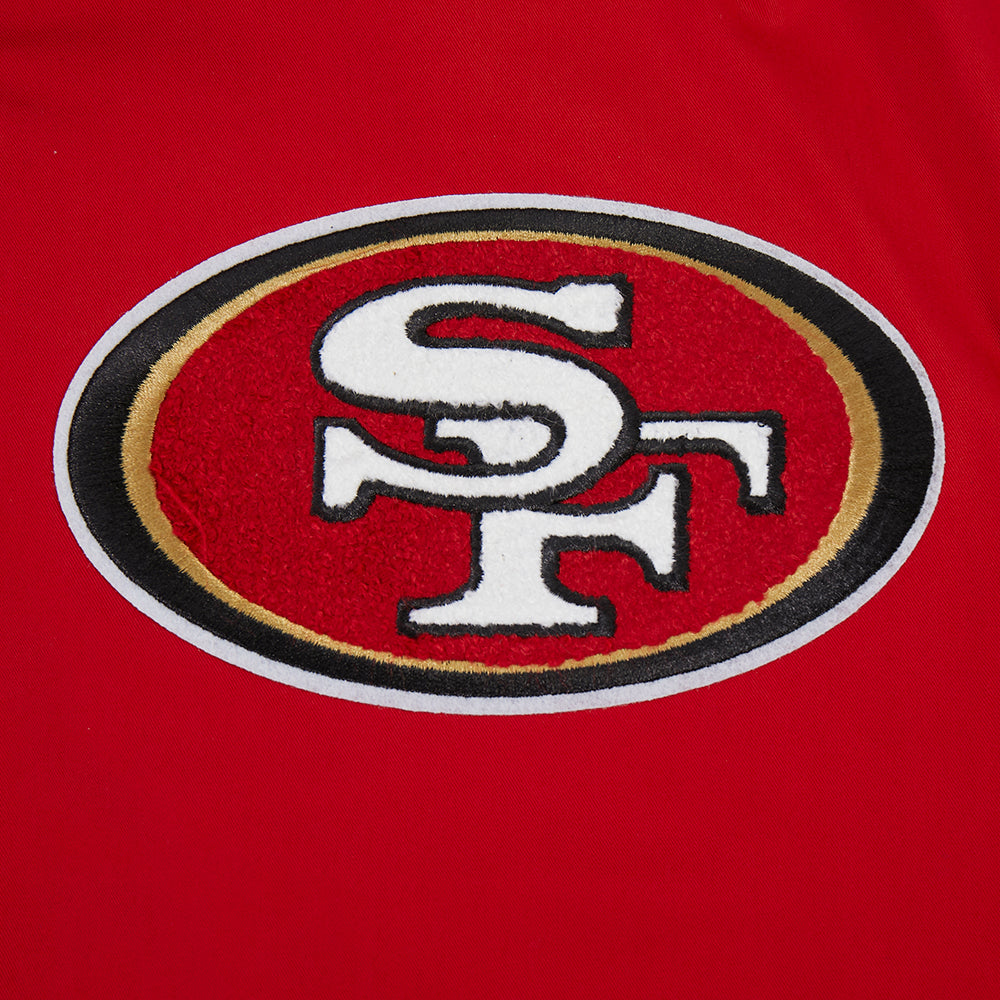 NFL SAN FRANCISCO 49ERS AREA CODE M TWILL JACKET (RED) - Image 7