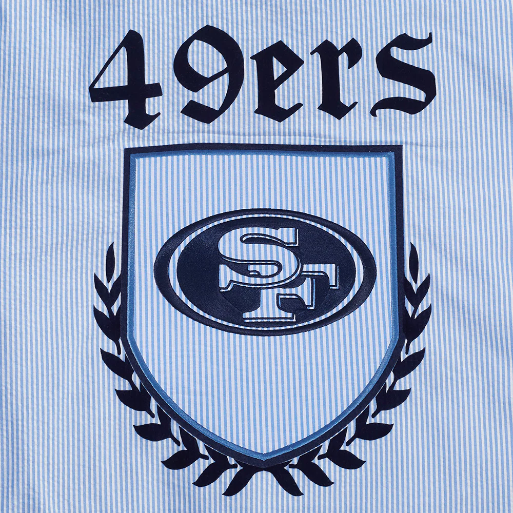 NFL SAN FRANCISCO 49ERS COUNTRY CLUB MEN'S SEERSUCKER JACKET (SEERSUCKER BLUE) - Image 17