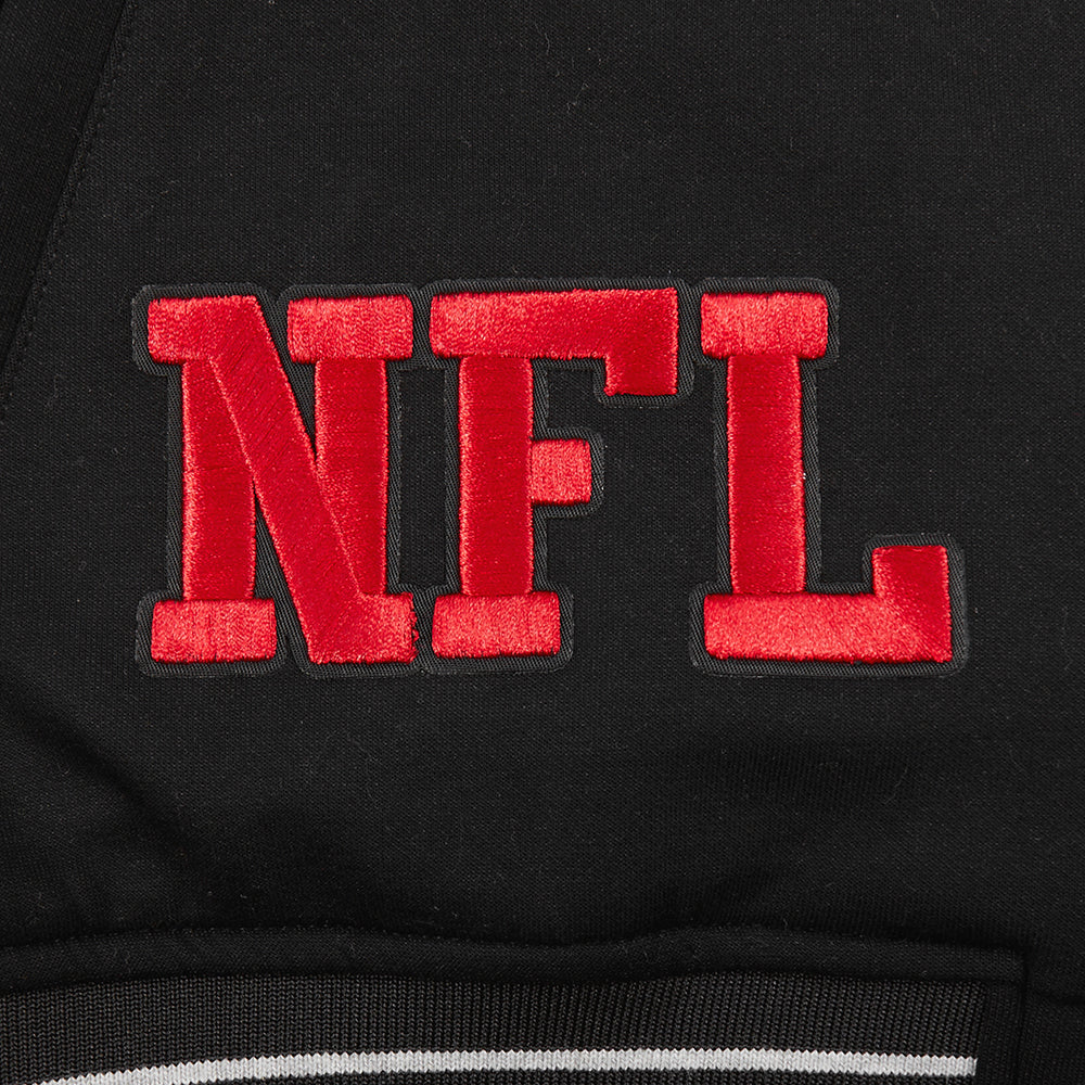 NFL SAN FRANCISCO 49ERS PRO GAME DAY MEN'S DBL KNIT JACKET (BLACK/SILVER/WHITE) - Image 17