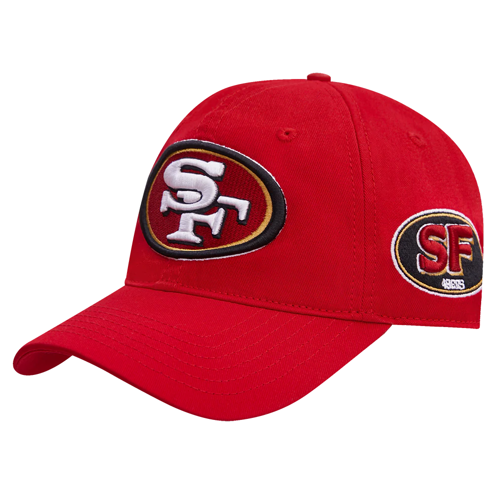 NFL SAN FRANCISCO 49ERS FAST LANE LOGO DAD HAT (RED) - Image 3