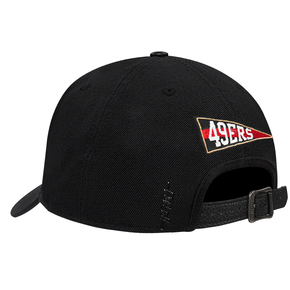 NFL SAN FRANCISCO 49ERS TEAM PENNANTS MEN'S DAD HAT (BLACK) - Image 3