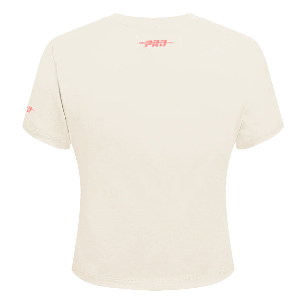 NFL SAN FRANCISCO 49ERS HIGH IMPACT WOMEN'S BABY DOLL TEE (EGGSHELL) - Image 3