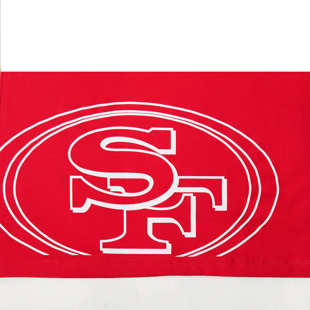 NFL SAN FRANCISCO 49ERS SHEER INFLUENCE WOMEN'S RELAXED FIT RACERBACK (RED) - Image 6