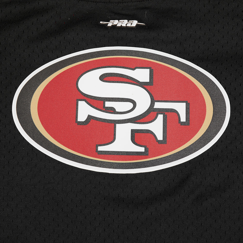 NFL SAN FRANCISCO 49ERS CLASSIC BIG BOYS SHORT SLEEVE MESH TEE (BLACK/RED) - Image 16