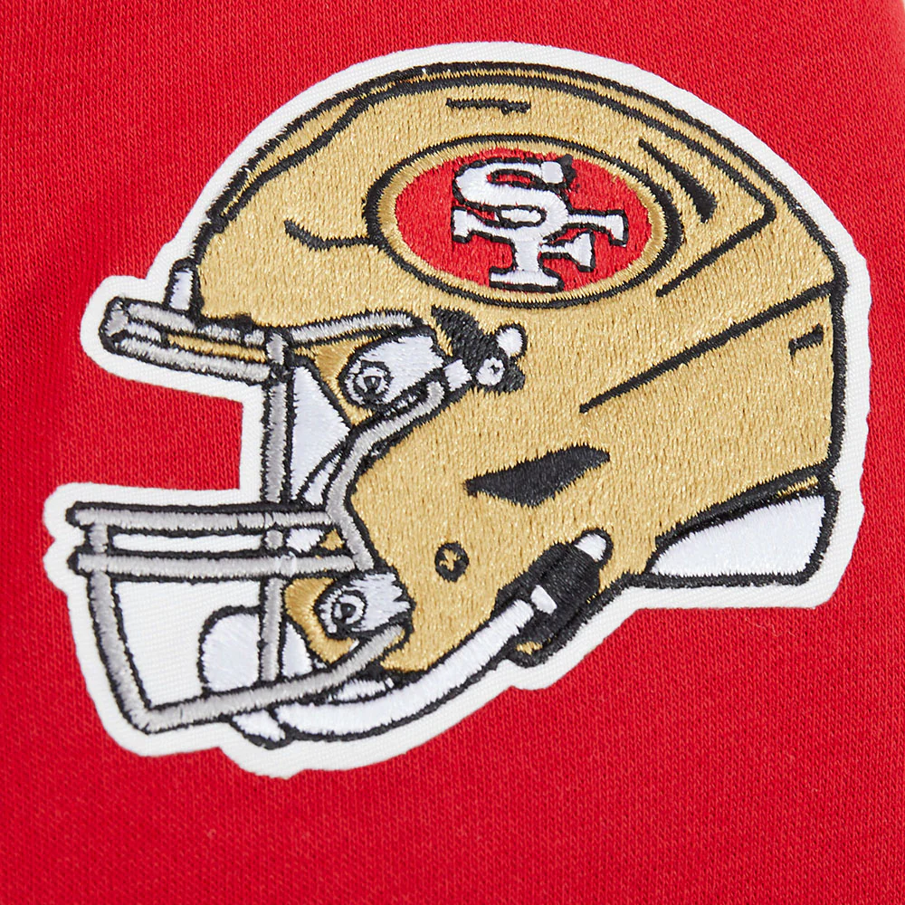 NFL SAN FRANCISCO 49ERS CLASSIC BIG BOYS FLEECE FULL ZIP HOODIE (RED) - Image 17