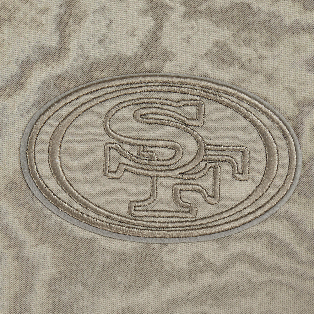 NFL SAN FRANCISCO 49ERS NEUTRAL BIG BOYS FLEECE PULLOVER HOODIE (TAUPE) - Image 5