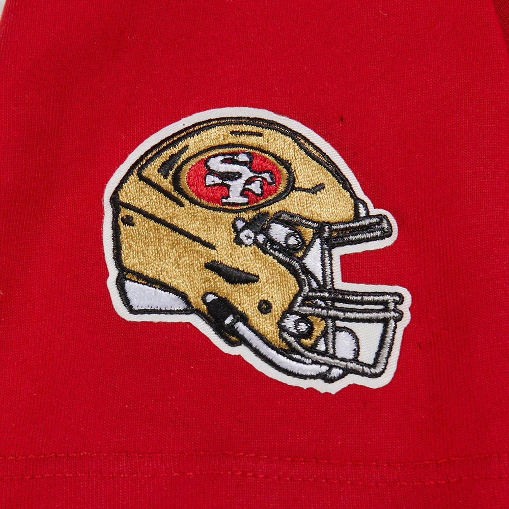 NFL SAN FRANCISCO 49ERS CLASSIC BIG GIRLS SHORT SLEEVE BOXY TEE (RED) - Image 5
