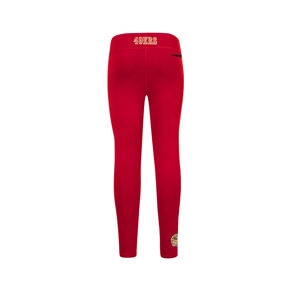 NFL SAN FRANCISCO 49ERS CLASSIC BIG GIRLS LEGGING (RED) - Image 4