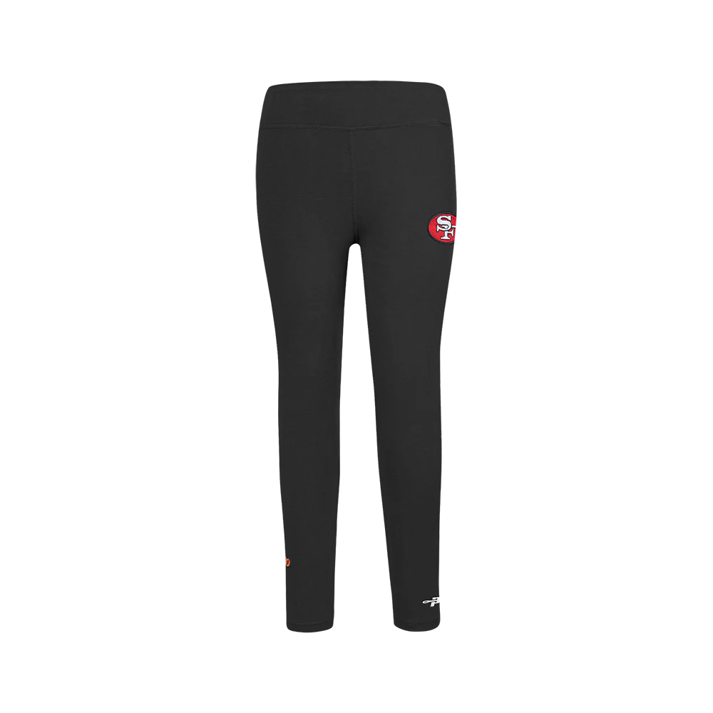 NFL SAN FRANCISCO 49ERS RETRO CLASSIC BIG GIRLS LEGGING (BLACK) - Image 2