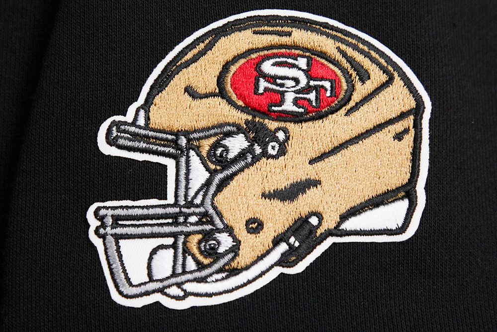 NFL SAN FRANCISCO 49ERS CLASSIC FLEECE CREWNECK (BLACK) - Image 6