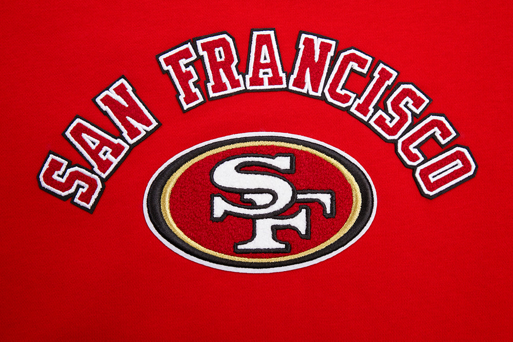 NFL SAN FRANCISCO 49ERS CLASSIC FLEECE CREWNECK (RED) - Image 6