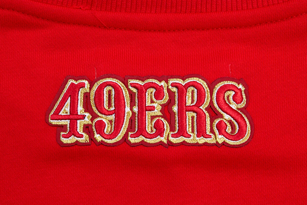 NFL SAN FRANCISCO 49ERS CLASSIC FLEECE CREWNECK (RED) - Image 7