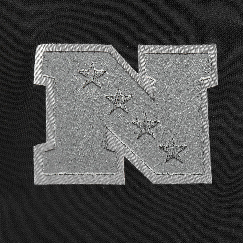 NFL SAN FRANCISCO 49ERS REVERSE FRENCH TERRY WOMEN'S FLEECE CREWNECK (BLACK) - Image 6